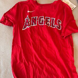 Nike SHOHEI OHTANI Angels Kanji #17 Jersey T-Shirt Tee Japanese Logos Small NWT